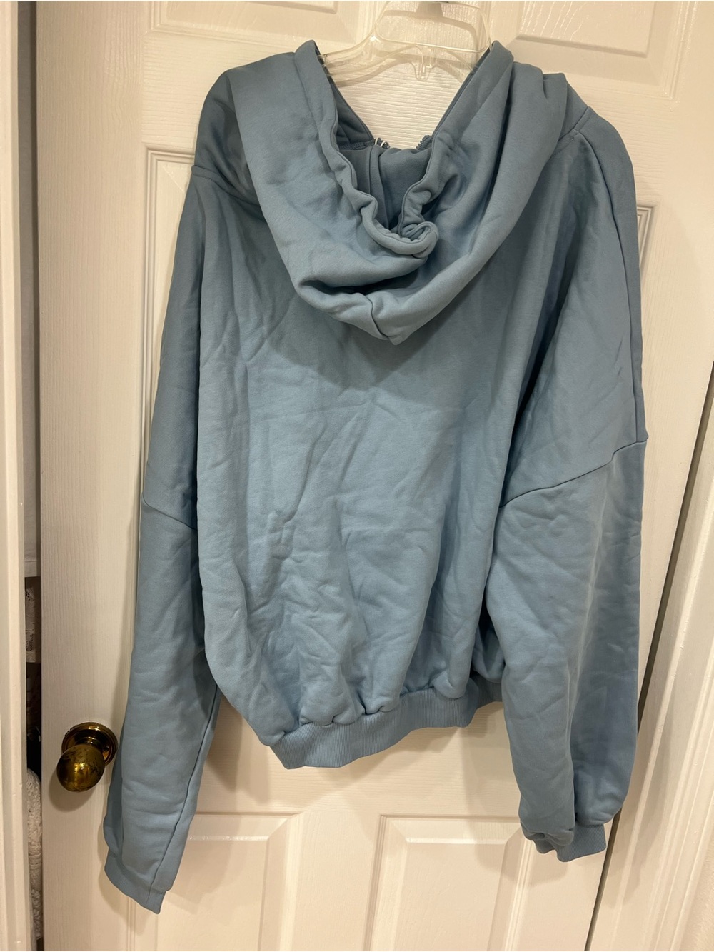 NEW Popflex Dusty Blue Zip Cloud Hoodie in “Blue Storm” - Picture 6 of 9